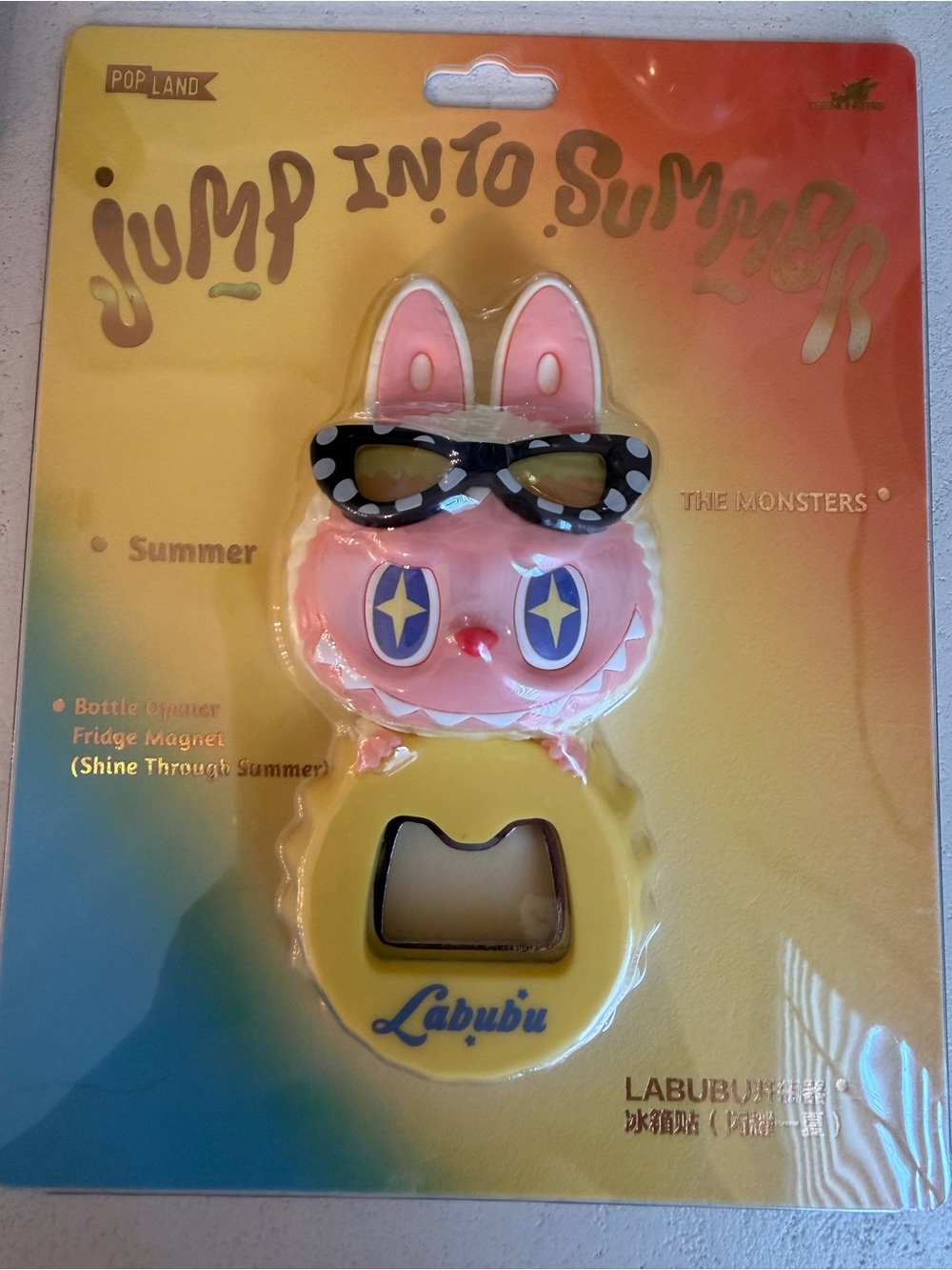 Pop Land Labubu Bottle Opener & Fridge Magnet